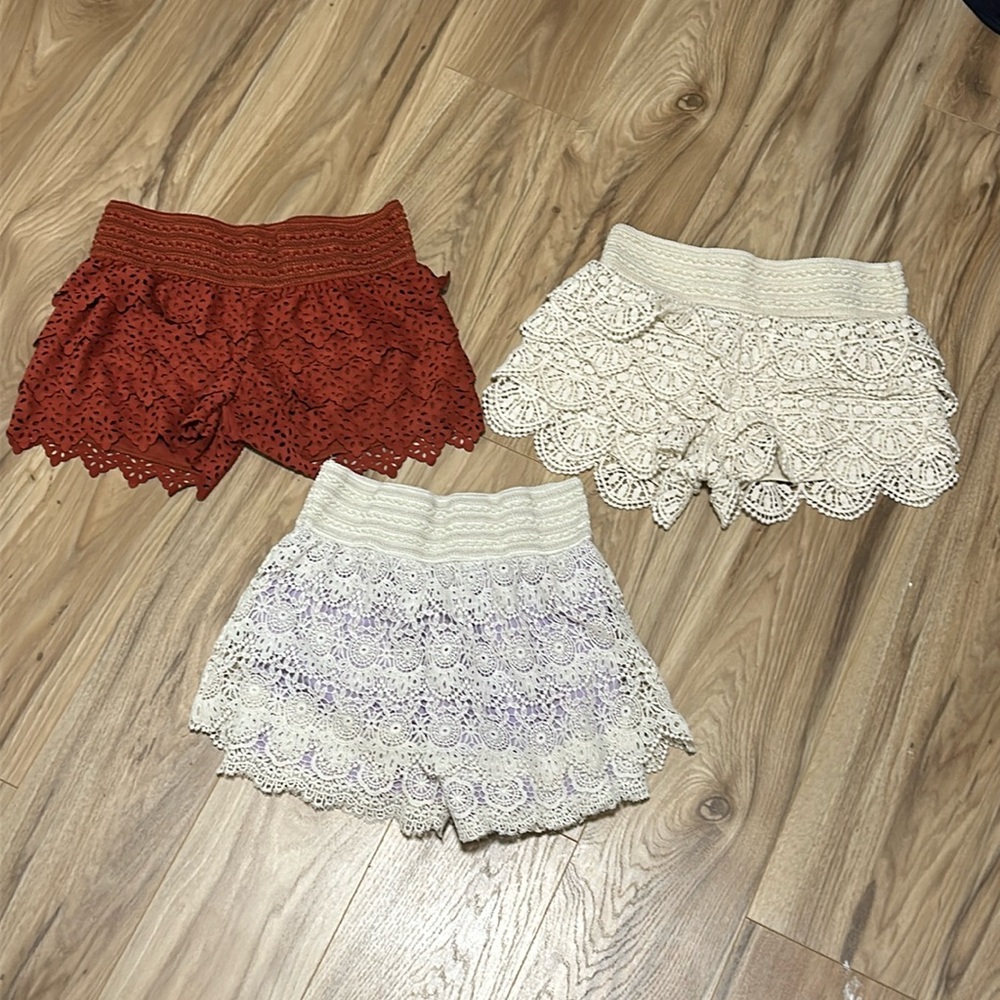 Lace/ decorative skorts or very fancy shorts